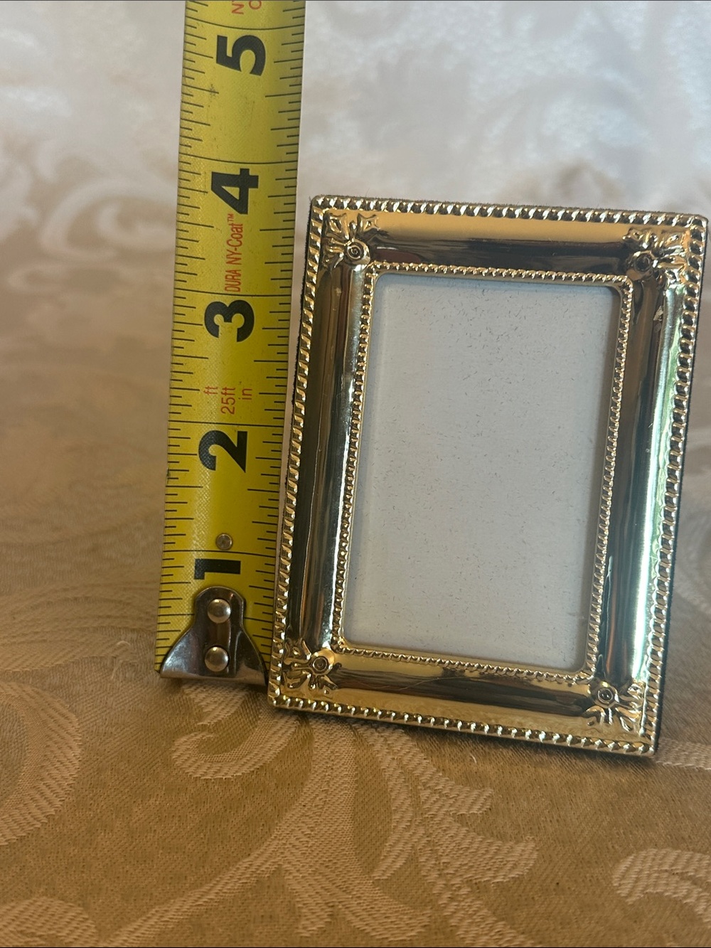 Small Gold Beaded Photo Frame by - Picture 4 of 4